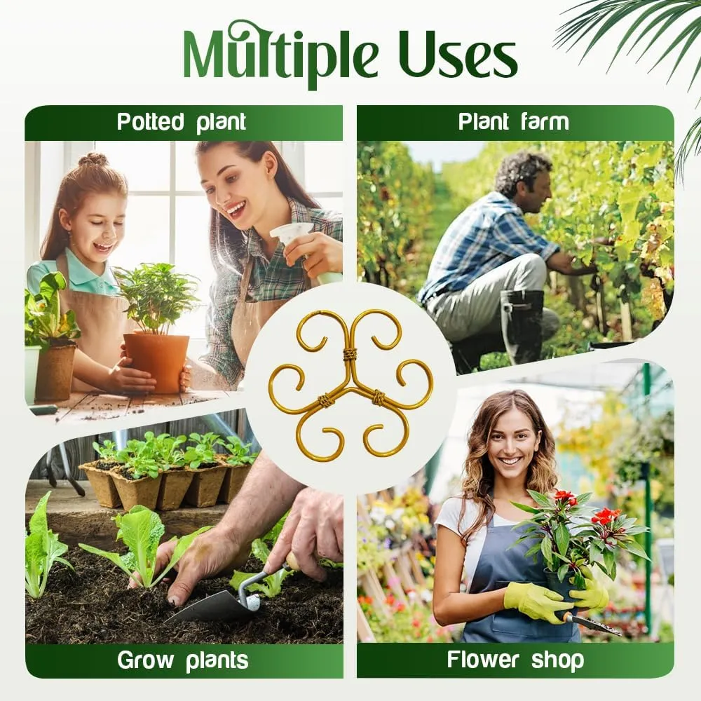Monstera Plant Support Durable Stabilizer Grapple Holder,Plant Accessories Stable Plant Stem Support Stakes for Outdoor & Indoor Growing Climbing Plant Care Thriving Growth (3, Heart)