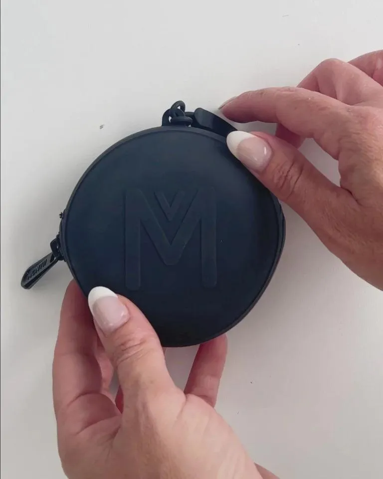 MontiiCo silicone zip up pouch - midnight
