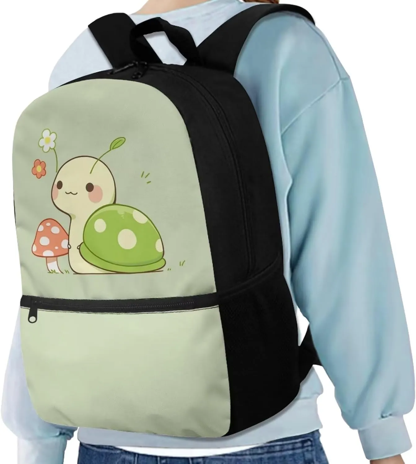 Mushroom Snail Baby Girls School Bags for 5Th 6Th Grade Kids Backpack for Preschool Child Bookbag for 5-7 8-13 Children Book Bags for Boys Rucksack Dating Outdoor