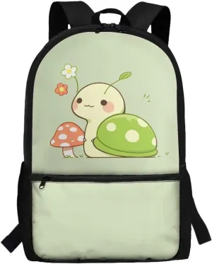 Mushroom Snail Baby Girls School Bags for 5Th 6Th Grade Kids Backpack for Preschool Child Bookbag for 5-7 8-13 Children Book Bags for Boys Rucksack Dating Outdoor