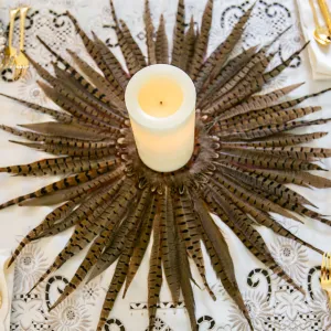 Natural Pheasant Tail Wreath