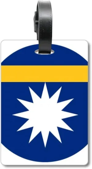 Nauru Oceania National Emblem Suitcase Bag Tag Luggage Card Hanging Scutcheon Label