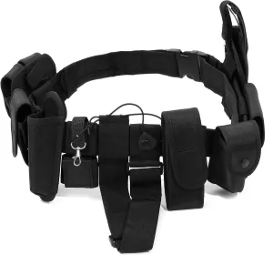 Noa Store Duty Belts Law Enforcement | Police Belts with 10 Components Pouches Bags Holster Gear Security Belt for Security Guard
