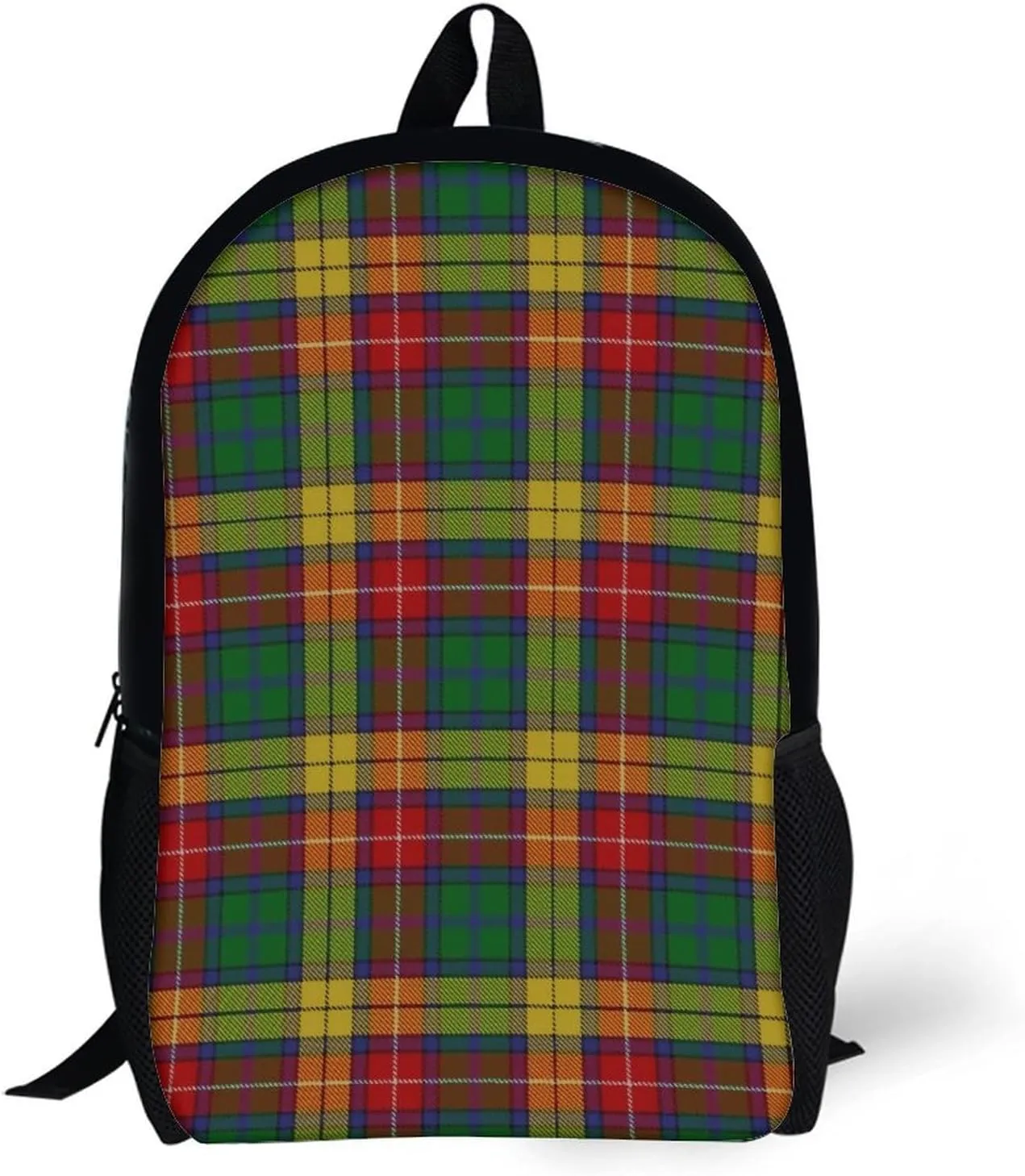 Old Scotsman Clan Buchanan Tartan Plaid Backpack Lightweight Waterproof Backpacks Laptop Backpack for Unisex Casual Travel Daypacks Large Capacity