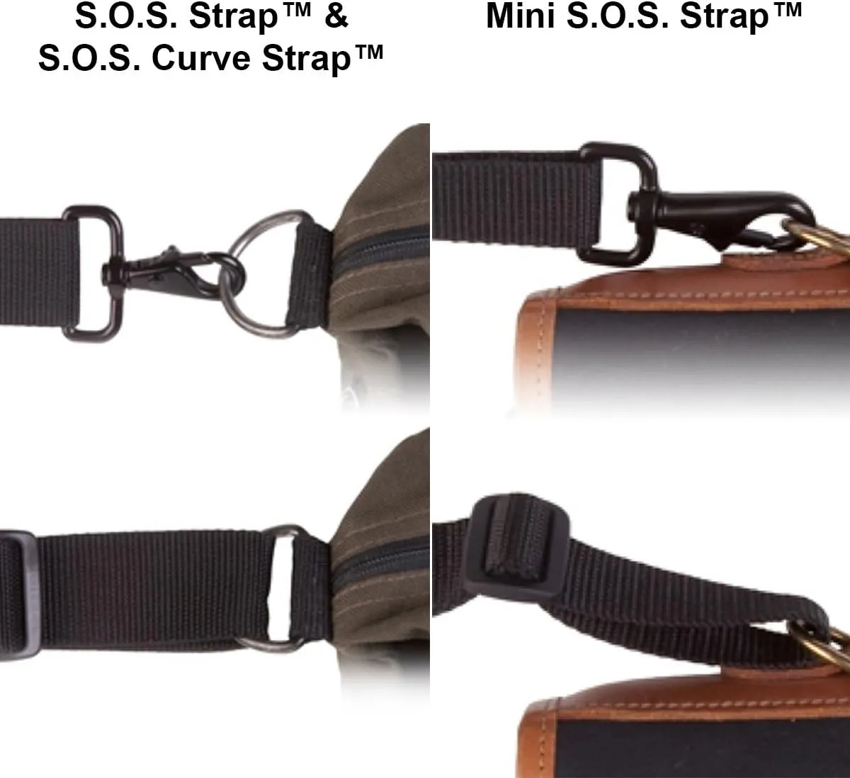 OP/TECH USA 0910012 S.O.S. Strap-Nature for Bags, briefcases and Luggage - Neoprene Large