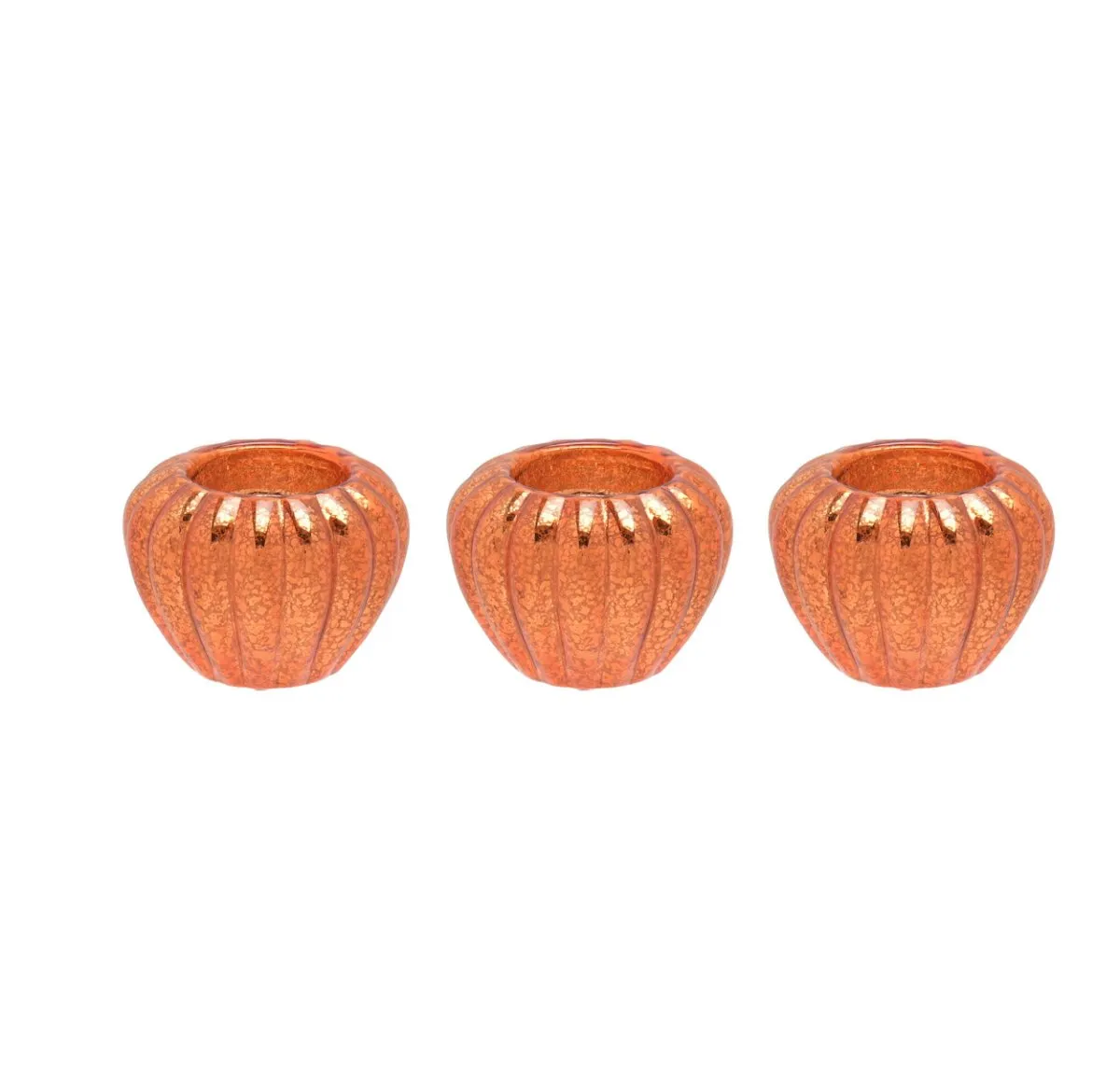 Orange Pumpkin Tealight Holders