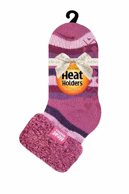 Original Queenswood Lounge-Socken für Damen mit Turnover-Feder-Oberteil