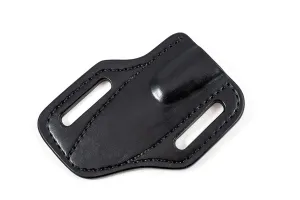 Pancake leather sheath made to fit Esee Izula 2, custom leather knife case, esse holster, every day carry knife, leather sheath, Fixed blade knife edc