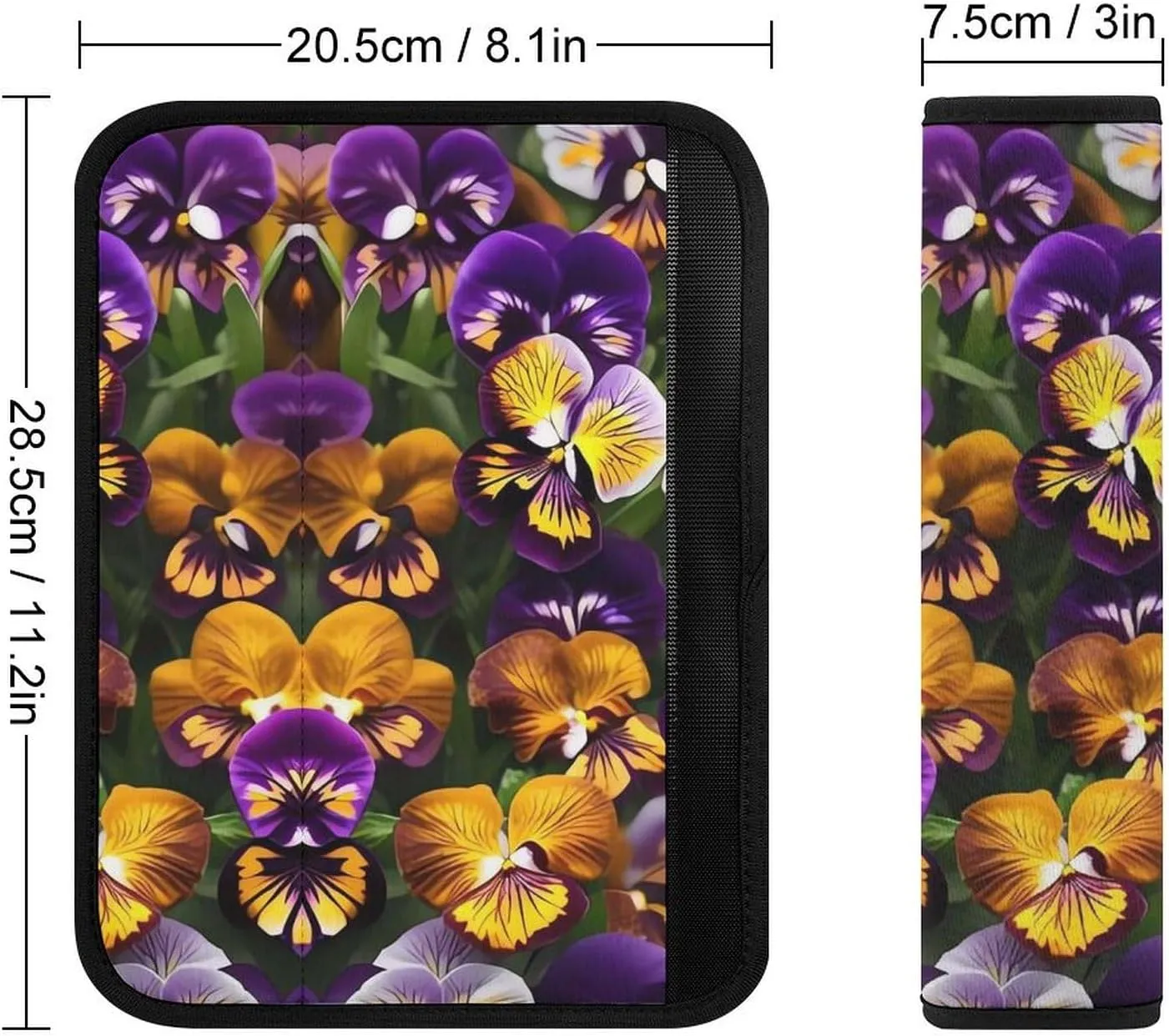 Pansy Perfection Auto Seat Belt Cover 1PCS Universal Car Seat Belt Shoulder Protector Pad, Protect Your Shoulders and Neck for Car Seat Belt, Shoulder Bag, Backpack