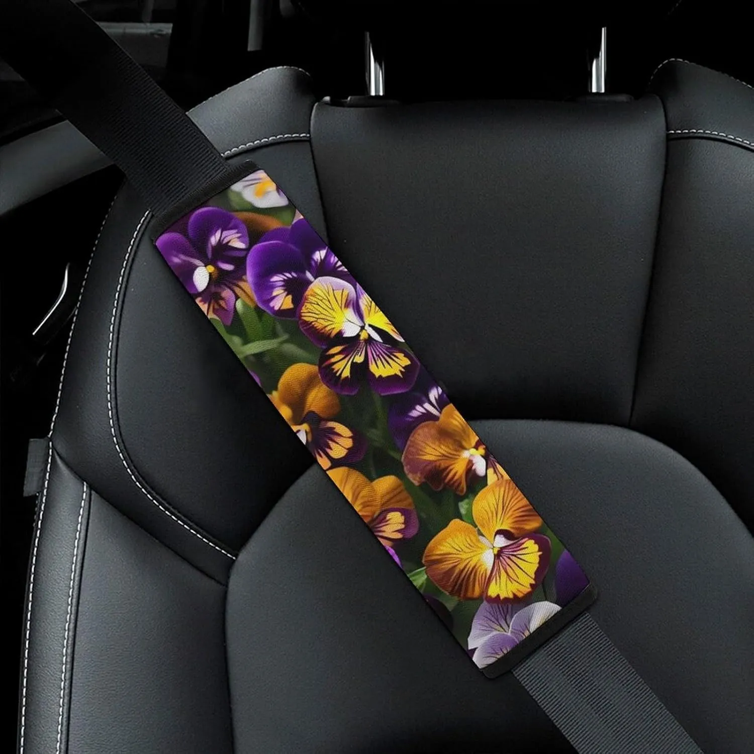 Pansy Perfection Auto Seat Belt Cover 1PCS Universal Car Seat Belt Shoulder Protector Pad, Protect Your Shoulders and Neck for Car Seat Belt, Shoulder Bag, Backpack
