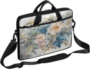 Paris Butterflys Laptop Bag for Men Women 13-15 Inch Case Bags Sleeve Shoulder with Anti Slip Removable The Pad Straps