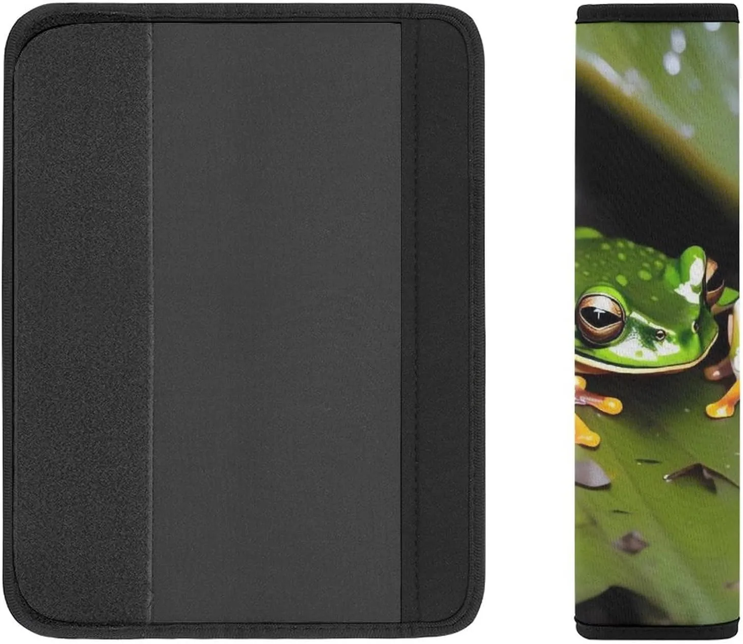 Peace Tree Frog Auto Seat Belt Cover 2PCS Universal Car Seat Belt Shoulder Protector Pad, Protect Your Shoulders and Neck for Car Seat Belt, Shoulder Bag, Backpack