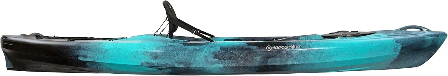 Perception Pescador 12 | Sit on Top Fishing Kayak with Front Storage Well | Large Rear Storage and Dual Rod Holders | 12'
