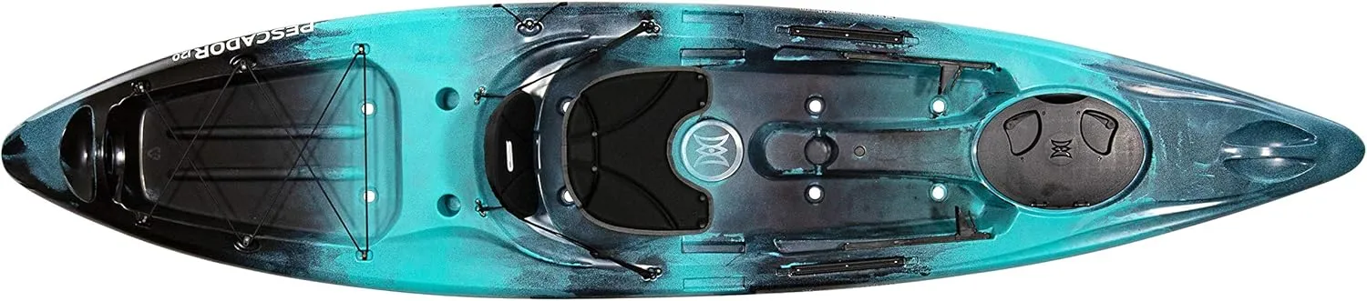 Perception Pescador 12 | Sit on Top Fishing Kayak with Front Storage Well | Large Rear Storage and Dual Rod Holders | 12'