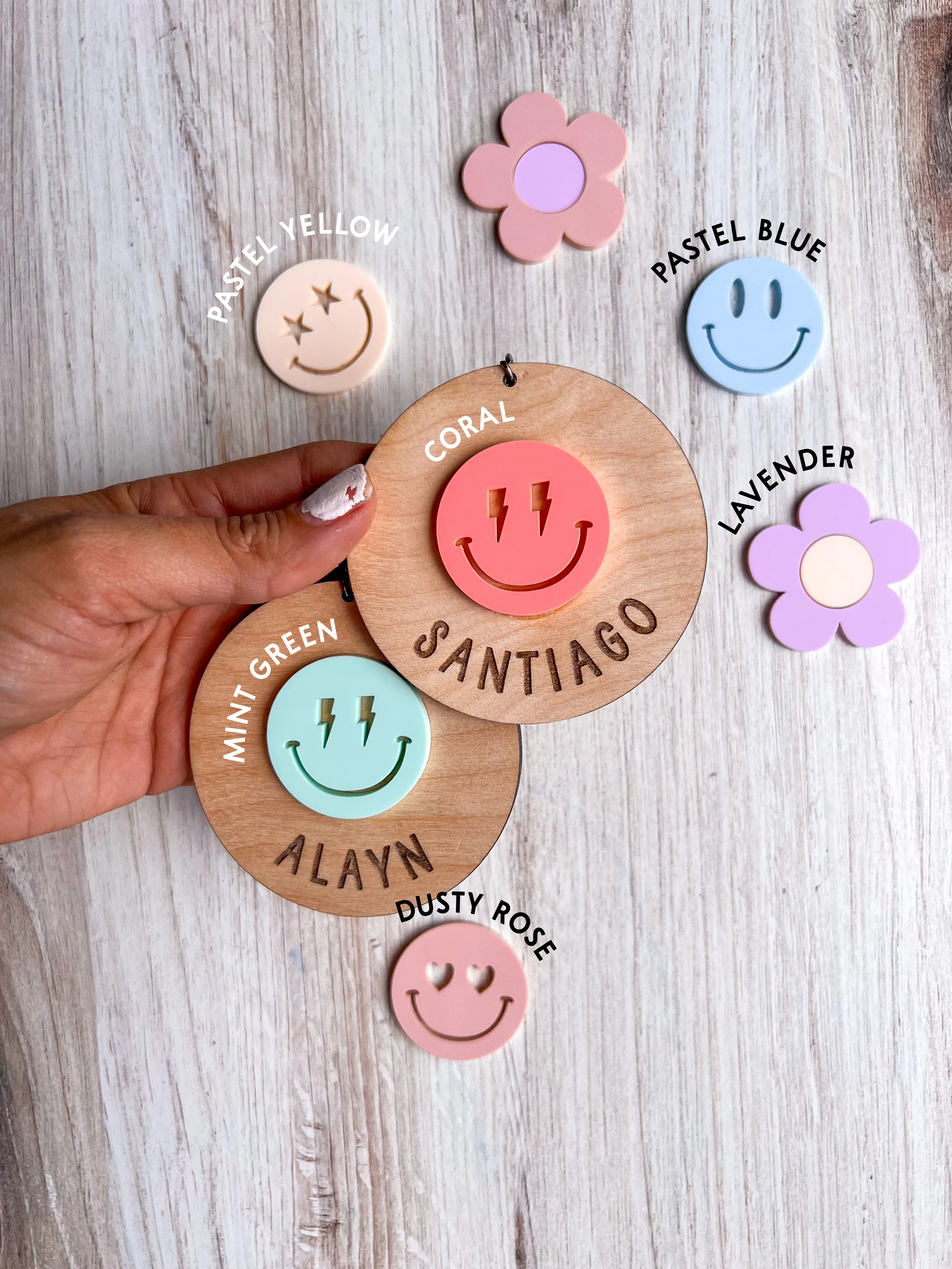 Personalized Retro Name Tags