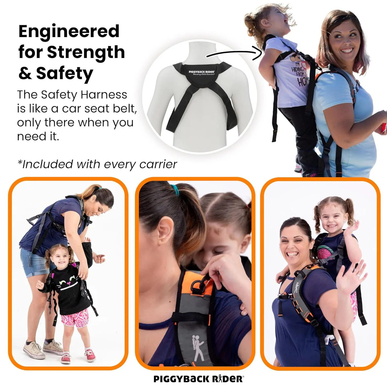 Piggyback SCOUT Toddler Carrier Backpack Deluxe - 6 Piece Set: Hip Belt, Carry Bag, Side Pocket, Mud Flap, Water Bottle & Selfie Stick Holders - For Ages 2-4 (Under 50 lbs) - Hiking & Travel