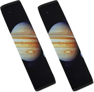 Planet Jupiter Auto Seat Belt Cover 2PCS Universal Car Seat Belt Shoulder Protector Pad, Protect Your Shoulders and Neck for Car Seat Belt, Shoulder Bag, Backpack