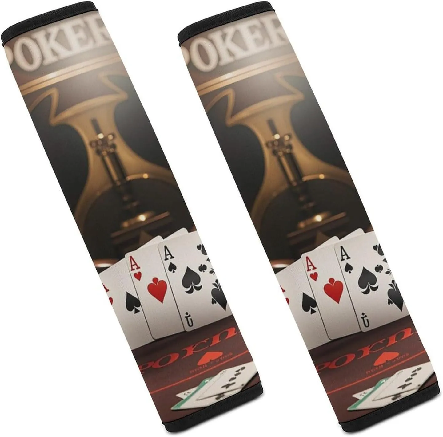 Poker Tournament Auto Seat Belt Cover 2PCS Universal Car Seat Belt Shoulder Protector Pad, Protect Your Shoulders and Neck for Car Seat Belt, Shoulder Bag, Backpack