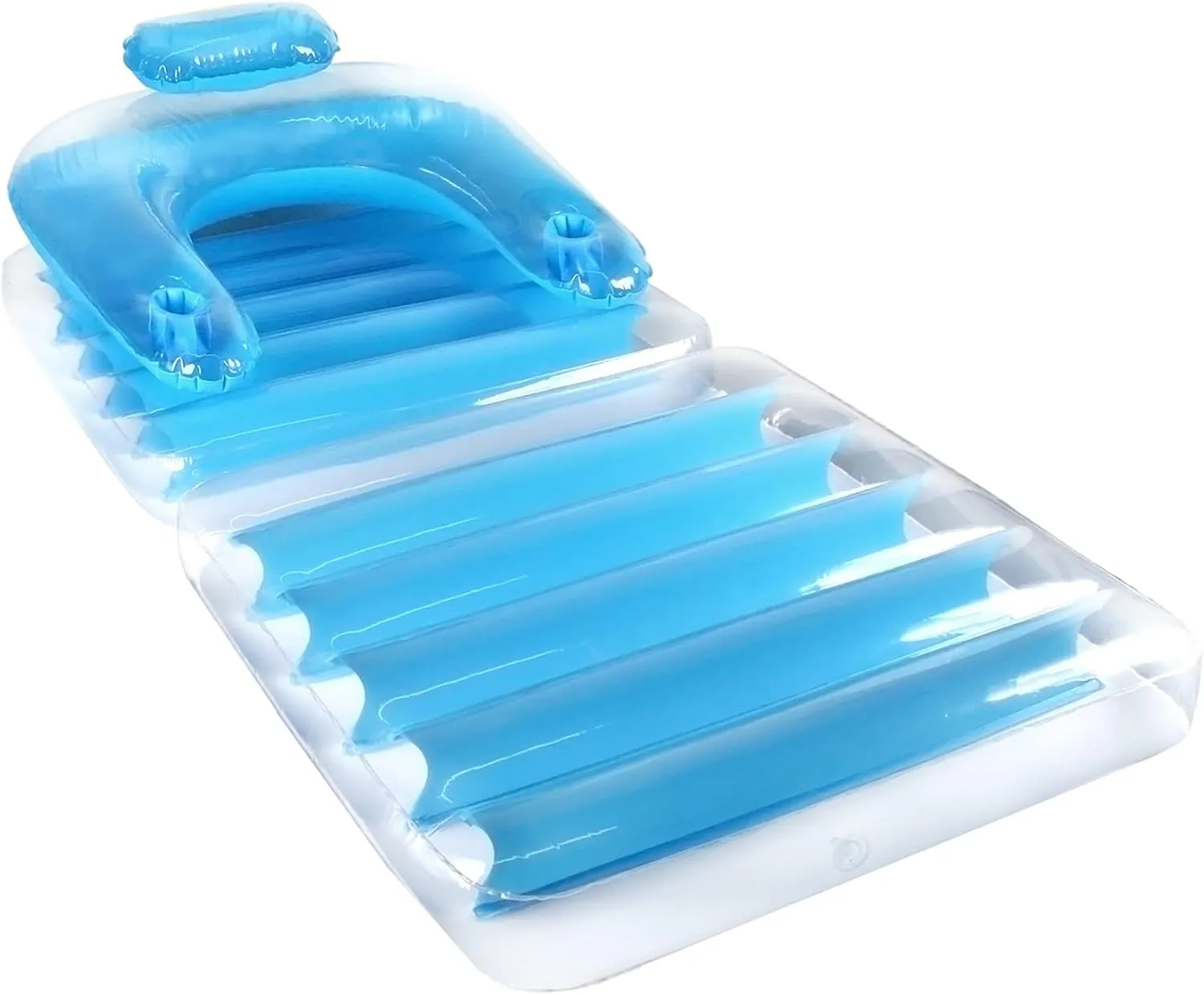 Poolmaster 85678 Poolmaster Swimming Pool Chair N Chaise Lounge Float Blue