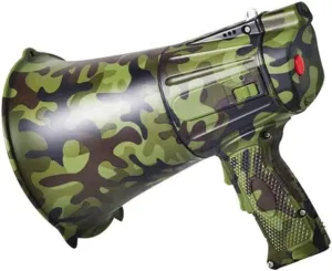 Portable Bullhorn Megaphones Led Lighting Portable Handheld Megaphone 30w Handheld Amplifier with Volume, Built-in Siren Bullhorn Speaker Lightweight