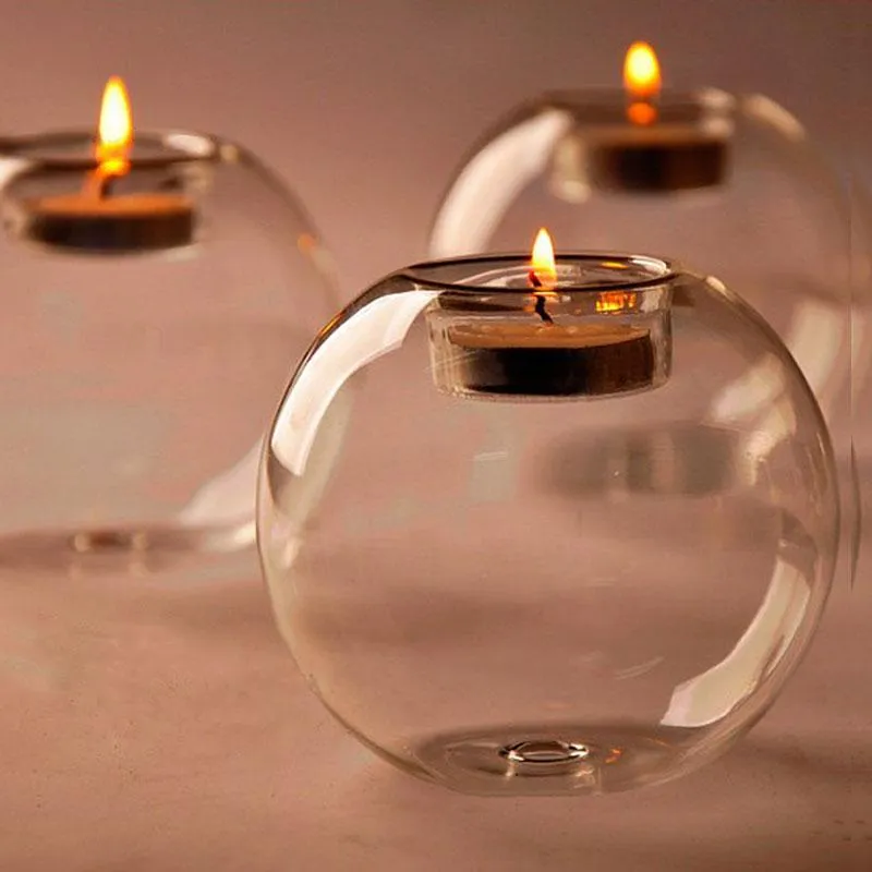 Portable Hot Sale Classic Crystal Glass Candle Holder