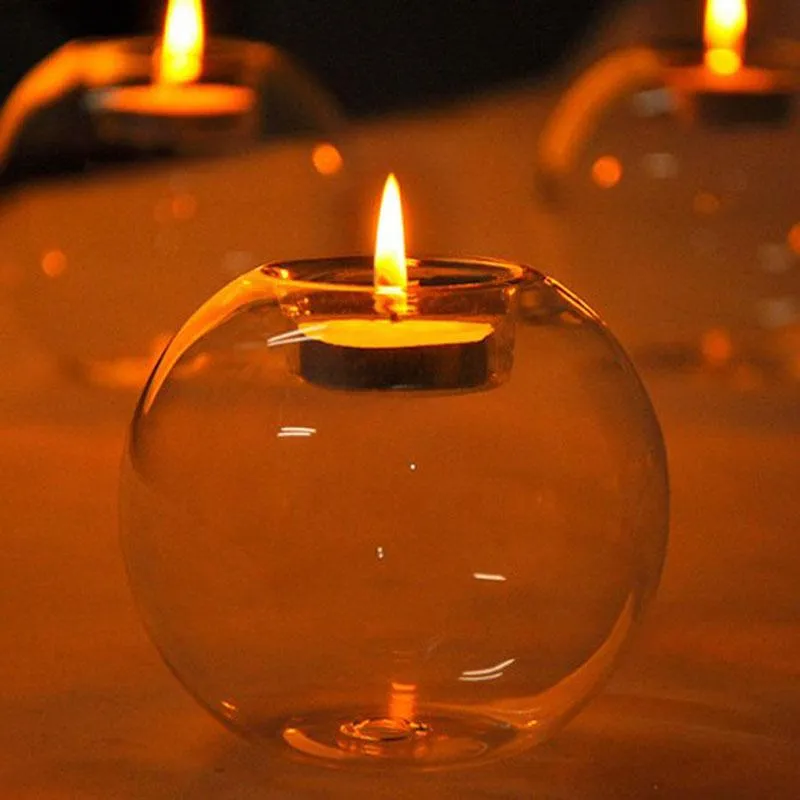Portable Hot Sale Classic Crystal Glass Candle Holder