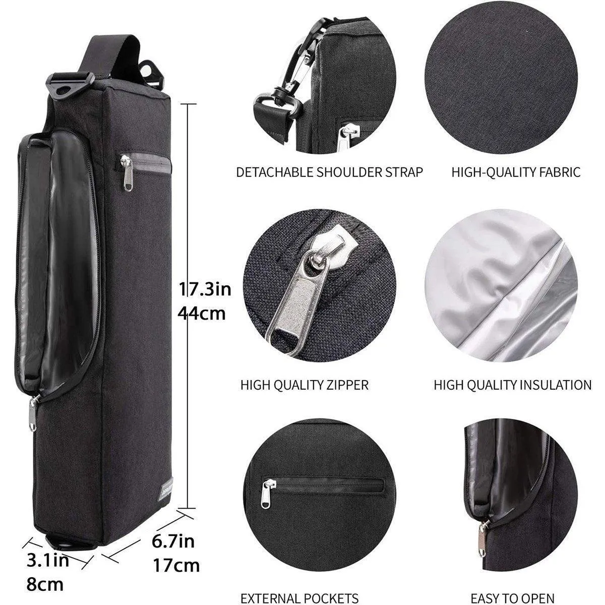 Portable Insulated Golf Cooler Bag Cold Storage Beverage Ice Bag for Cans Drinks