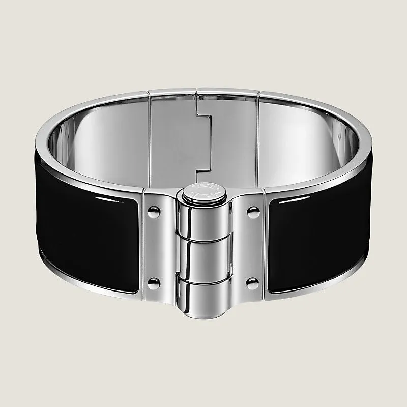 Pre-loved HERMES enamel hinged bracelet
