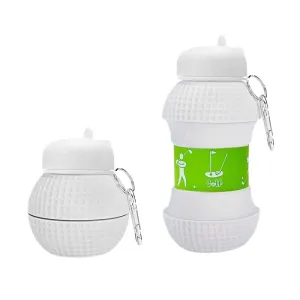 Premium Foldable Water Bottle – Leakproof, Portable Sports Water Bottle for Outdoor Activities – 550ml (Folds to 200ml) – Ideal for Kids, Hiking, Basketball, Tennis, Golf, and Travel