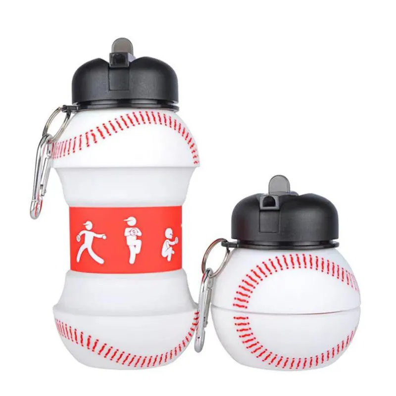 Premium Foldable Water Bottle – Leakproof, Portable Sports Water Bottle for Outdoor Activities – 550ml (Folds to 200ml) – Ideal for Kids, Hiking, Basketball, Tennis, Golf, and Travel