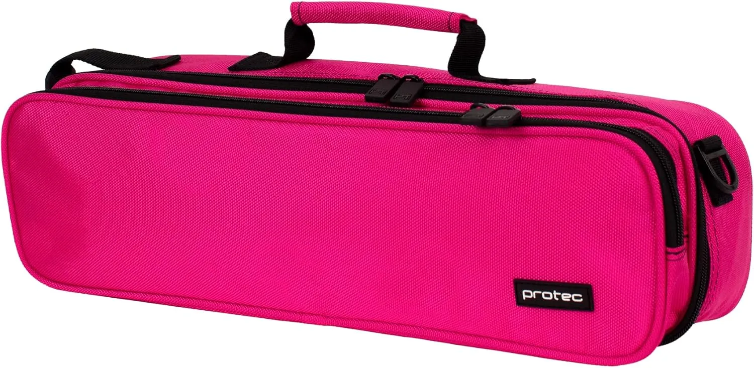 Protec Flute Deluxe Case Cover, Hot Pink (Model A308HP)
