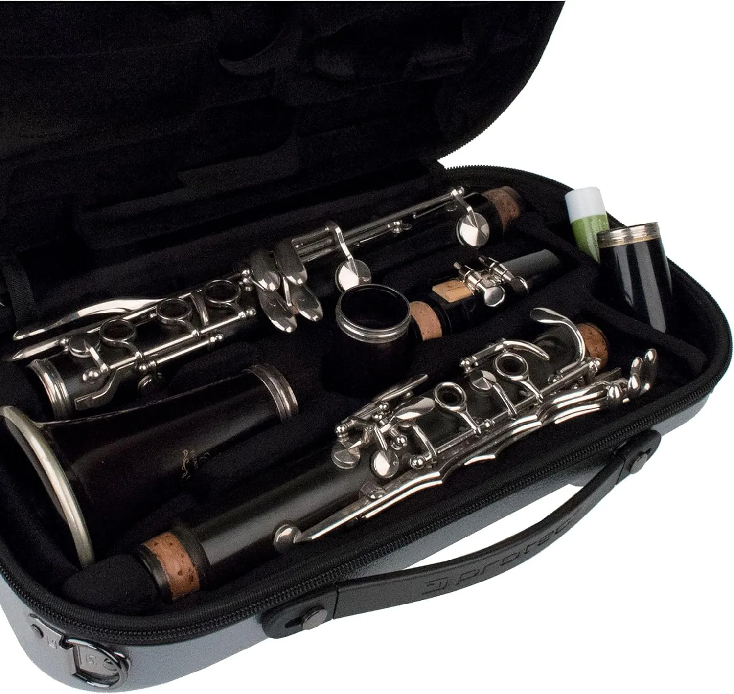 Protec Micro-Sized ABS Protection Clarinet Case, Silver (BM307SX)