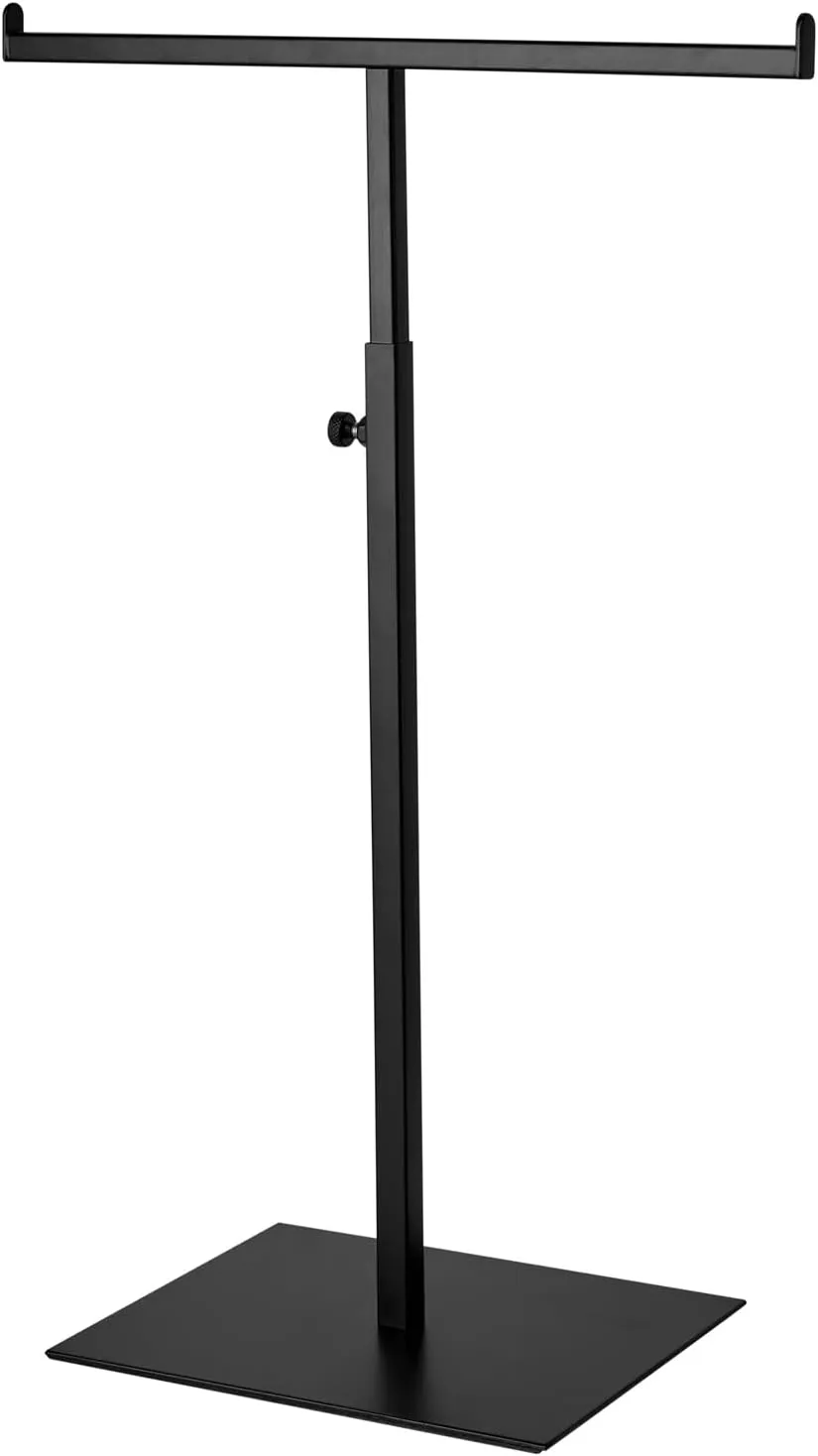 Purse Display Stand Jewelry Tower Stainless Steel Handbag Stand Jewelry Stands Tabletop for Necklaces Organizer Stand Adjustable Height Home Store Boutique, Black