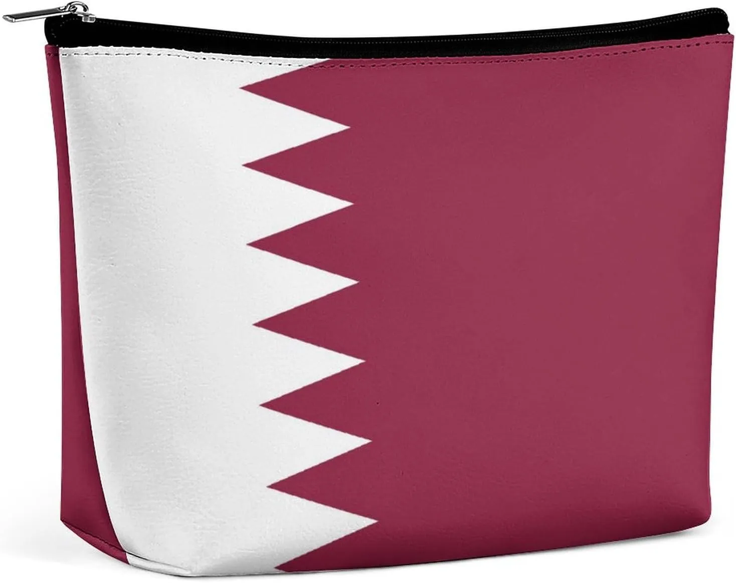 Qatar Flag Cosmetic Bag Makeup Organizer Travel-Friendly Pouch for Girls Women