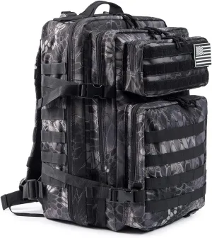 QT&QY 45L Military Tactical Backpacks Molle Army Assault Pack 3 Day Bug Out Bag Hiking Treeking Rucksack…