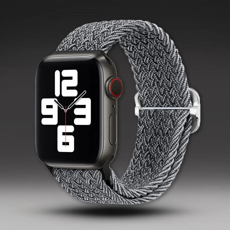 "Stripe Band" Nylon Braided Band For Apple Watch