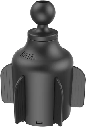 RAM Mounts Stubby Cup Holder Ball Base RAP-B-299-4U with B Size 1" Ball Compatible with Cup Holders 2.57" to 3.5" in Diameter
