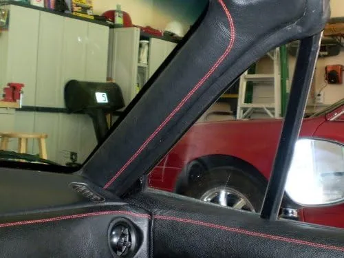 RedlineGoods Dash pad Cover Compatible with Mazda Miata NA 1990-97. Tailor Made - not Universal. Genuine top-Grade Italian Black Leather with Black Thread