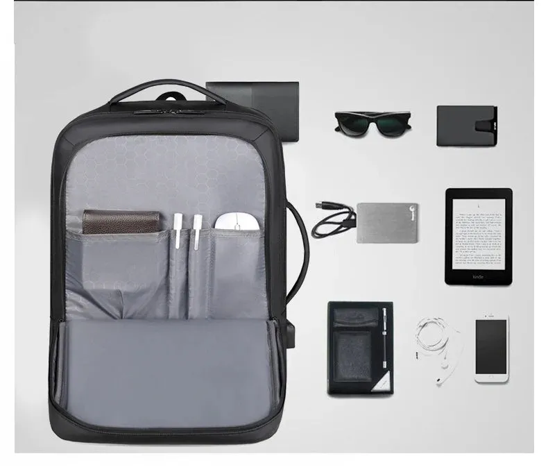 Rilibegan Men Travel Backpack Expand Oxford Big Capacity USB Charge Business Male Backpacks Computer Men Backpacks