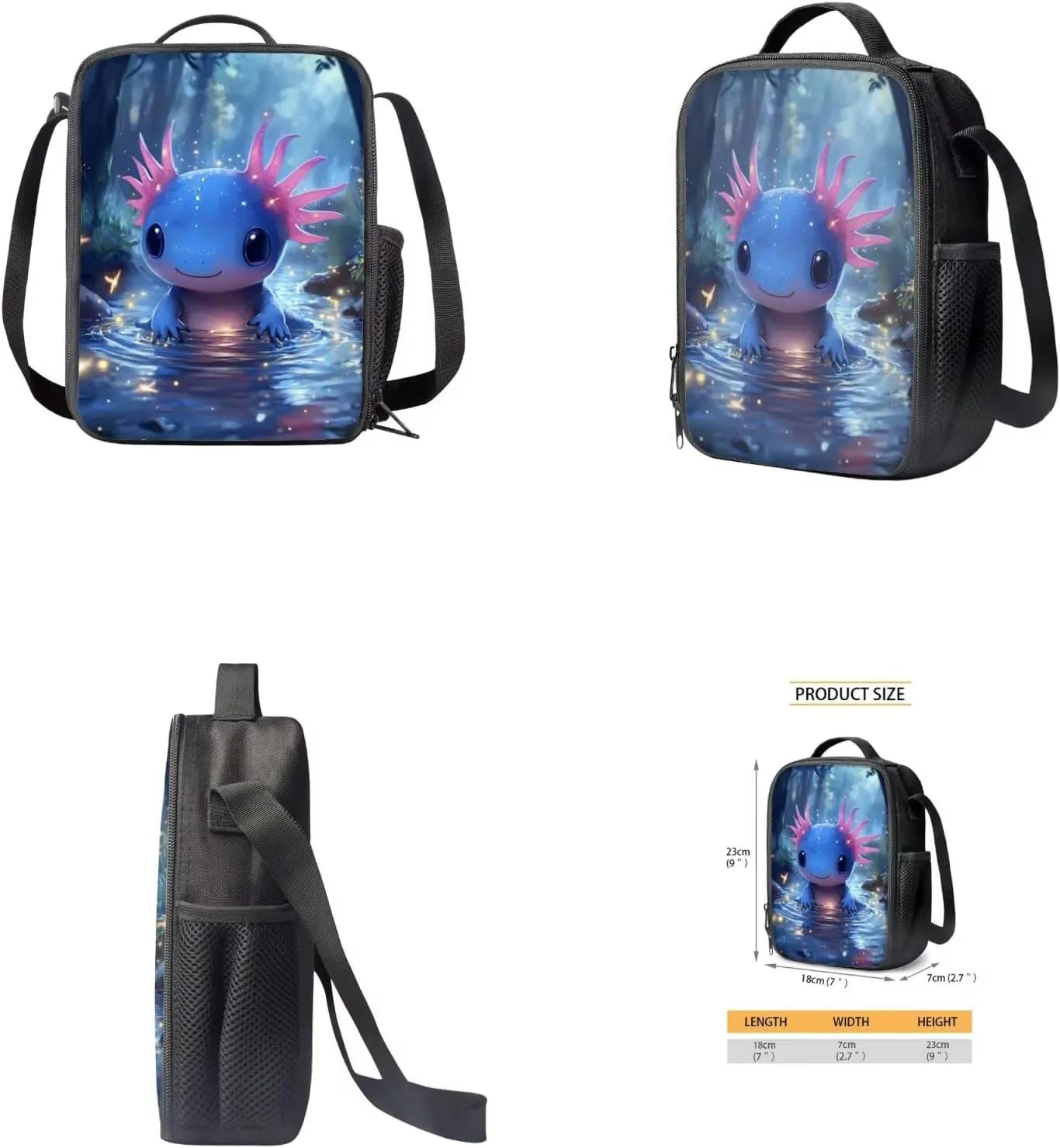 Rose Wolf Cool Backpacks for Boys Backpack with Lunch Box Pencil Case Water Cup Cover 17 Inch Large Capacity Kids Bookbag for Boys Elementary School bags 4 Pcs Hiking Daypacks