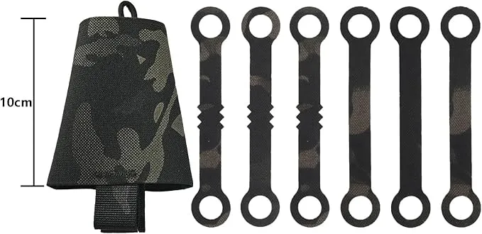 SABADO Tactical Chem Lights with Holders and Carabiner Clip, 6 Ultra Bright Glow Sticks with 12 Hour Duration for Camping Fishing and Hunting