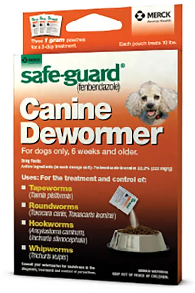 Safe-Guard - Canine Dewormer - Three pouches