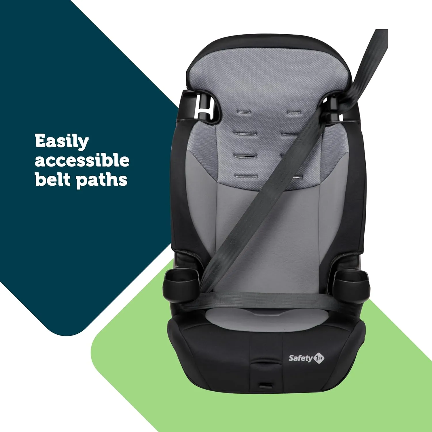 Safety 1st Grand 2-in-1 Booster Car Seat, Forward Facing Car Seat with Harness, High Back Booster Seat for Car, 30-65 Pounds and Belt-Positioning Booster, Car Seats, 40-100 Pounds, Sunrise Coral