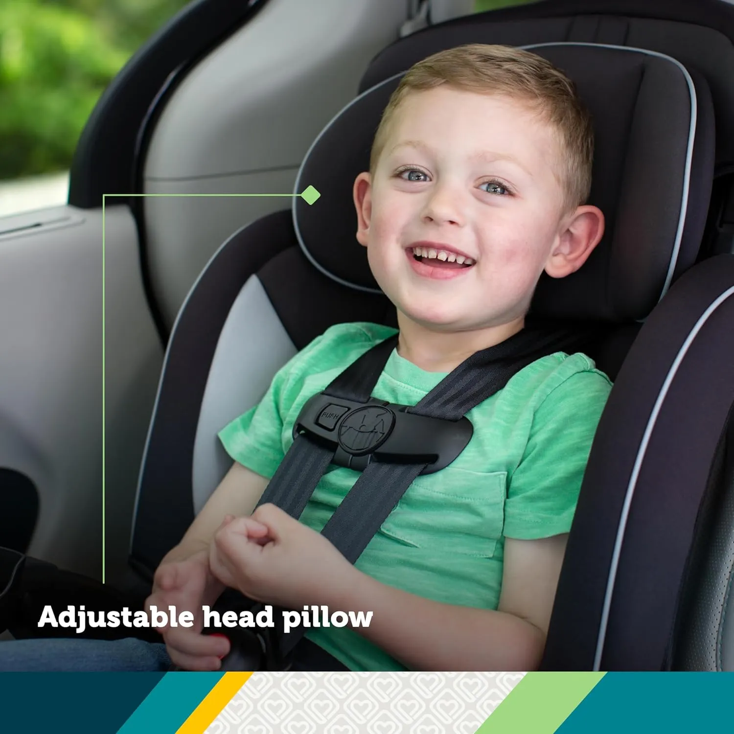 Safety 1st Grand 2-in-1 Booster Car Seat, Forward Facing Car Seat with Harness, High Back Booster Seat for Car, 30-65 Pounds and Belt-Positioning Booster, Car Seats, 40-100 Pounds, Sunrise Coral