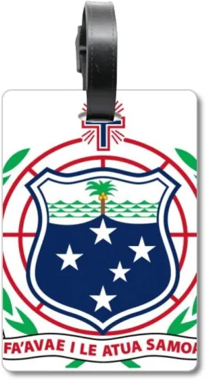 Samoa Oceania National Emblem Suitcase Bag Tag Luggage Card Hanging Scutcheon Label