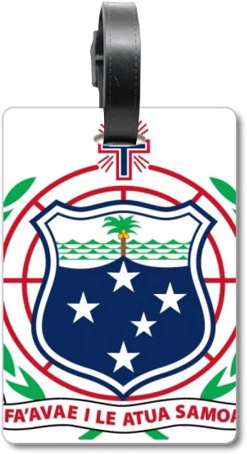 Samoa Oceania National Emblem Suitcase Bag Tag Luggage Card Hanging Scutcheon Label