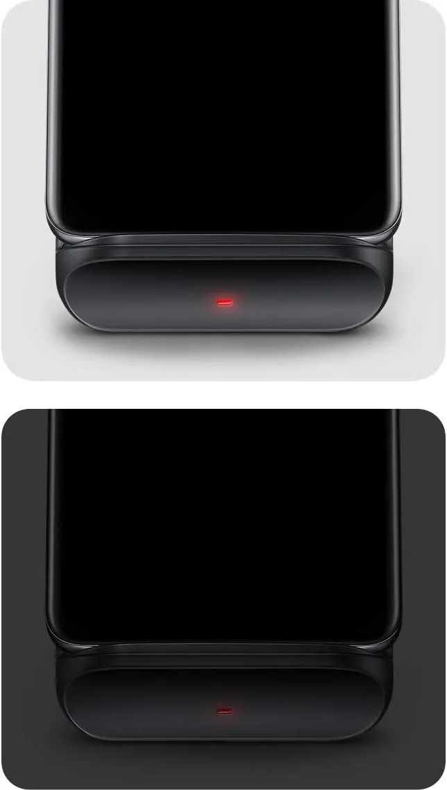 Samsung Electronics Wireless Charger Trio, Qi Compatible - Charge up to 3 Devices at Once - for Galaxy Phones, Buds, Watches, and Apple iPhone Devices, Black (US Version)