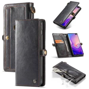 Samsung  Wallet Magnetic Case With Wrist Strap Detachable 2 in 1 Back Cover