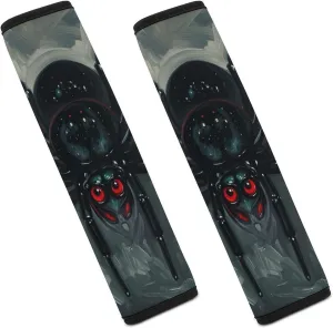 Scary Spider Auto Seat Belt Cover 2PCS Universal Car Seat Belt Shoulder Protector Pad, Protect Your Shoulders and Neck for Car Seat Belt, Shoulder Bag, Backpack