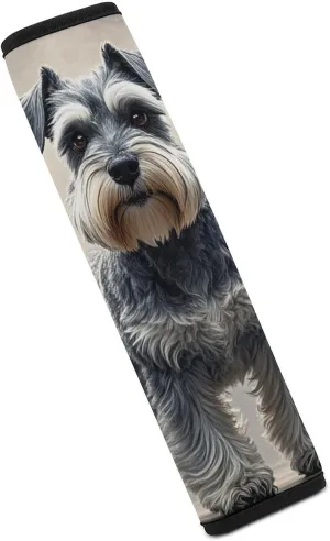 Schnauzer Auto Seat Belt Cover 1PCS Universal Car Seat Belt Shoulder Protector Pad, Protect Your Shoulders and Neck for Car Seat Belt, Shoulder Bag, Backpack